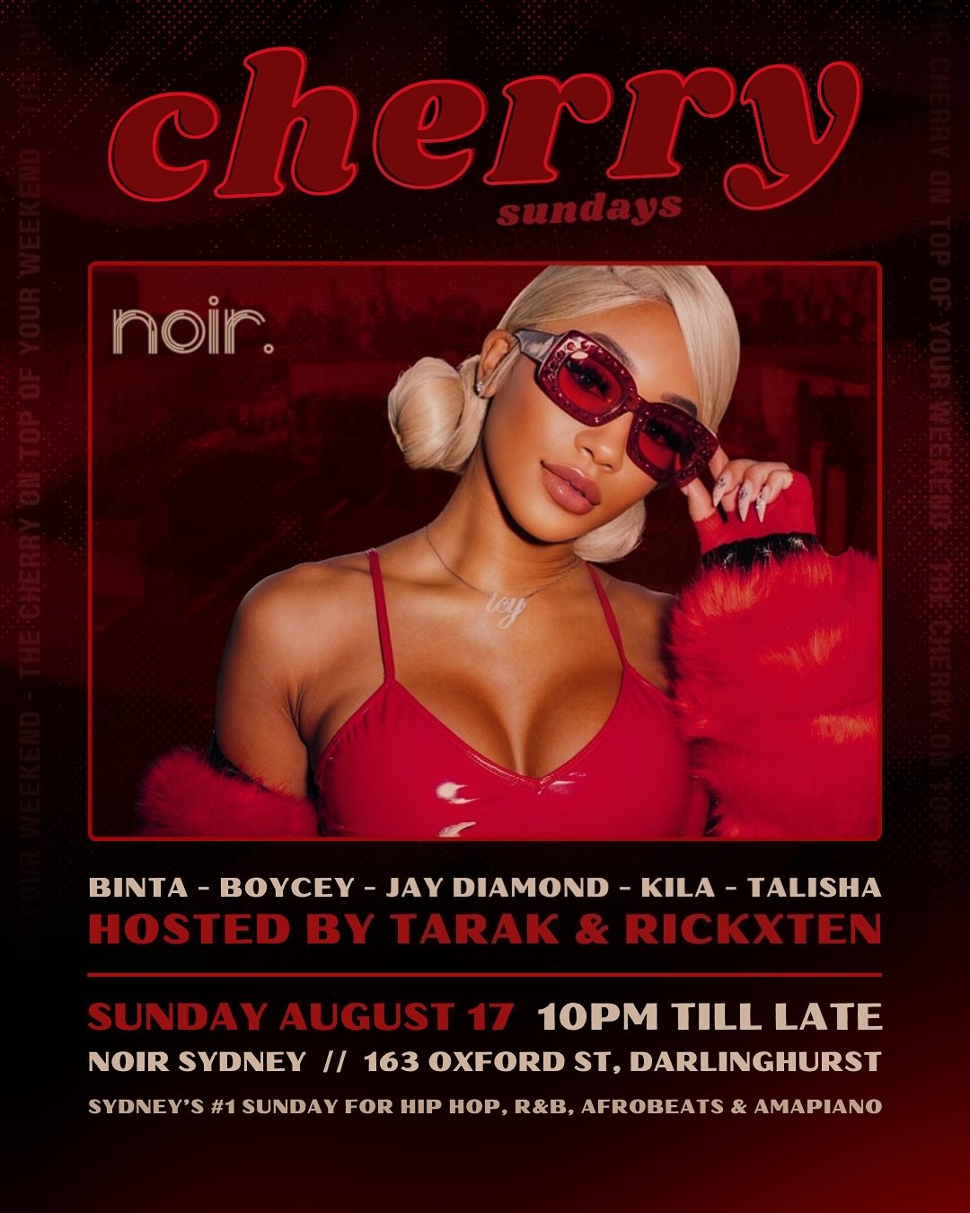 SUN 17TH AUG – CHERRY SUNDAYS